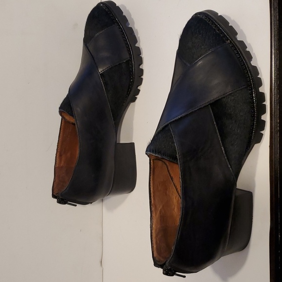 Jeffrey Campbell Encountr Black Calf Hair Leather Loafers Size 7 NWOT'S - Picture 3 of 9